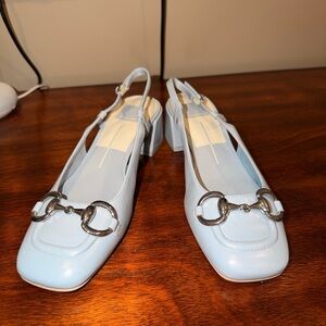 Sky Blue Slingback Women Shoes